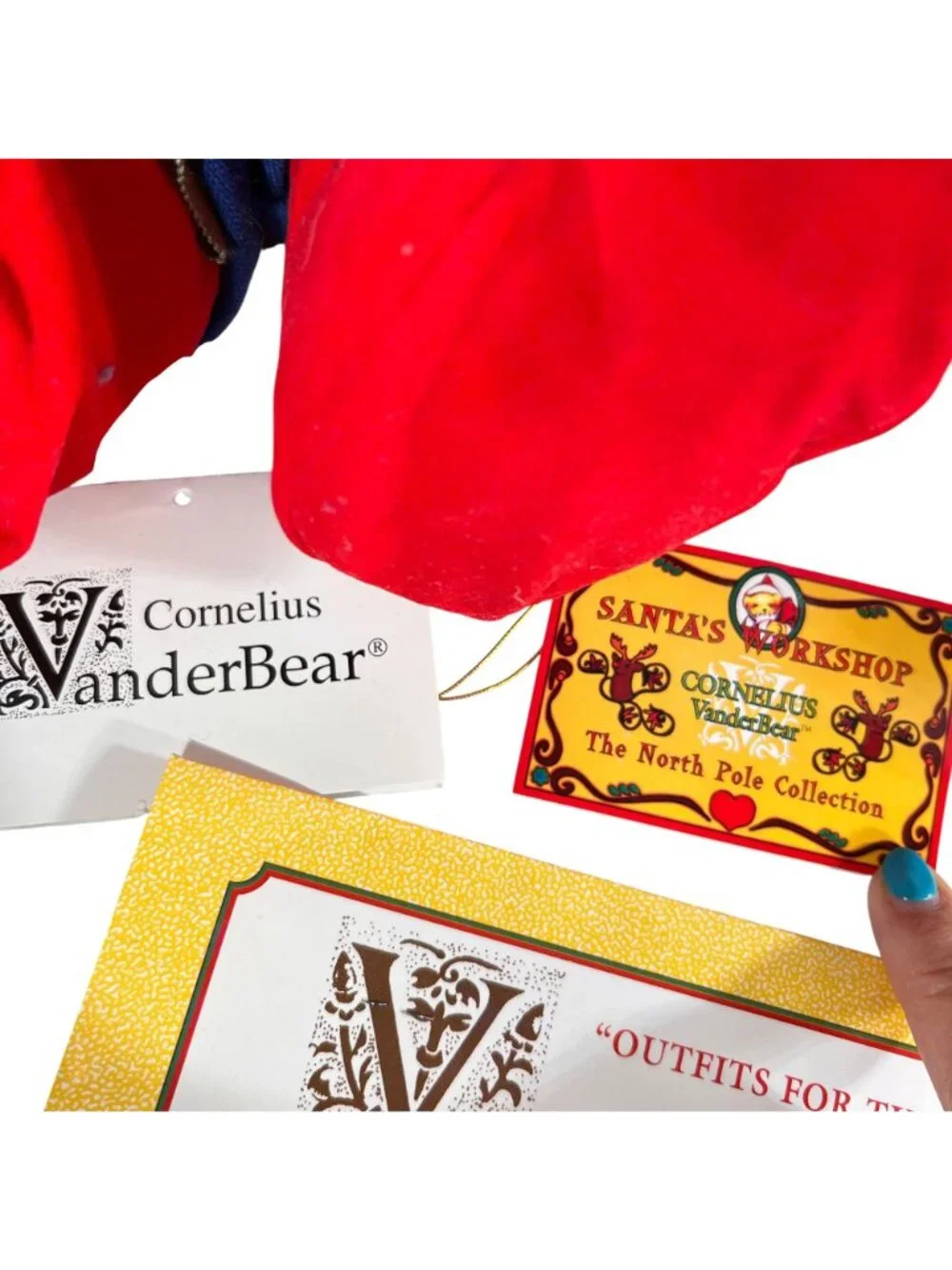 Vtg VanderBear Hoppy Vanderhare Santas Workshop Lot of 3 North American Bear Co